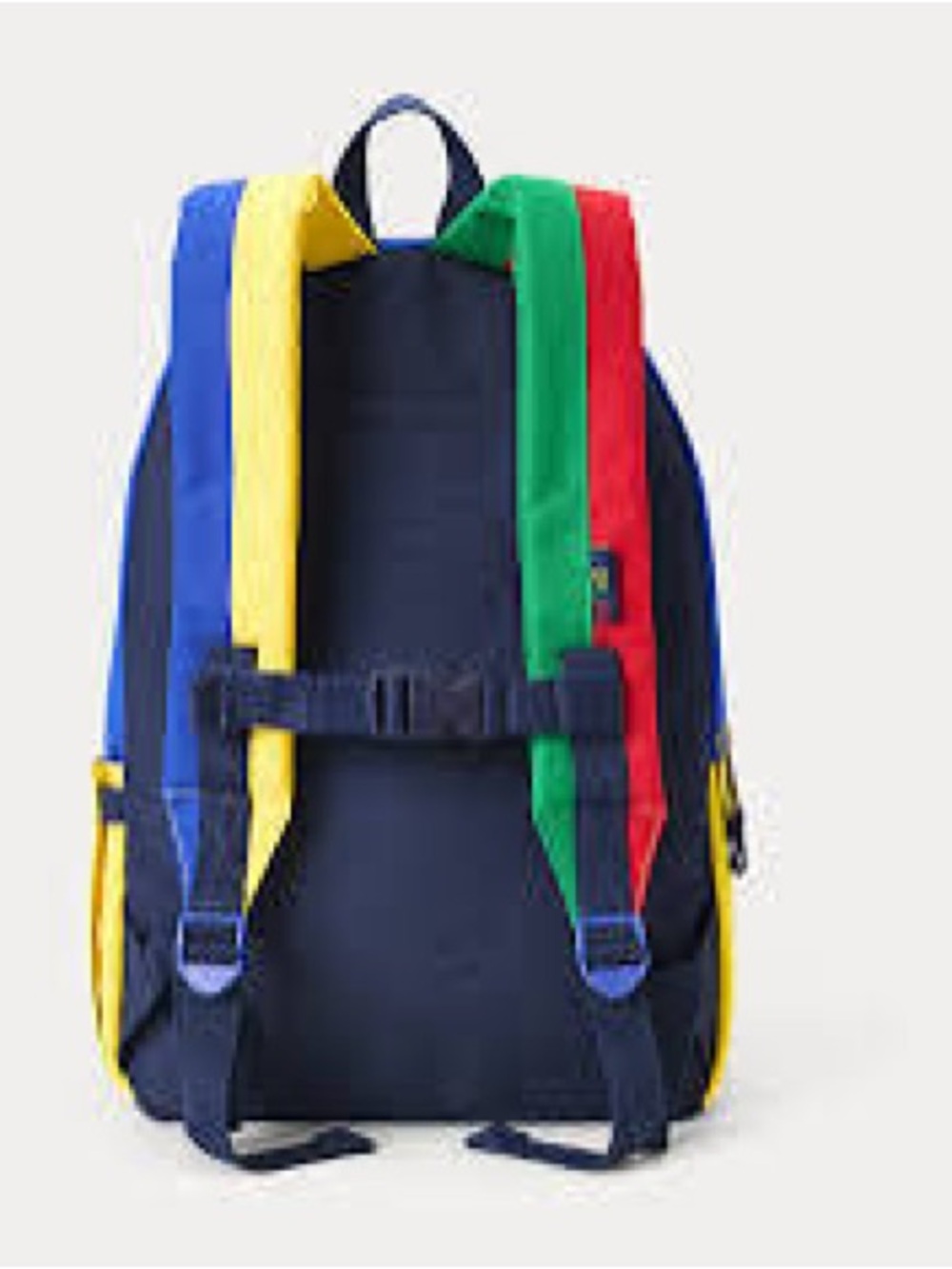 Polo Ralph Lauren Colorblock Multi-Color Backpack Bag Navy/Multicolor - Picture 7 of 8